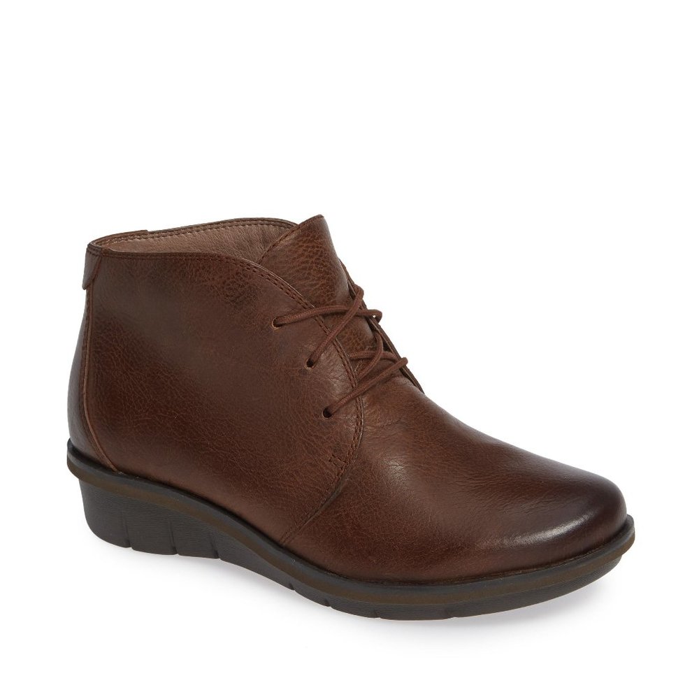 Dansko Brown Leather Joy Booties | 38